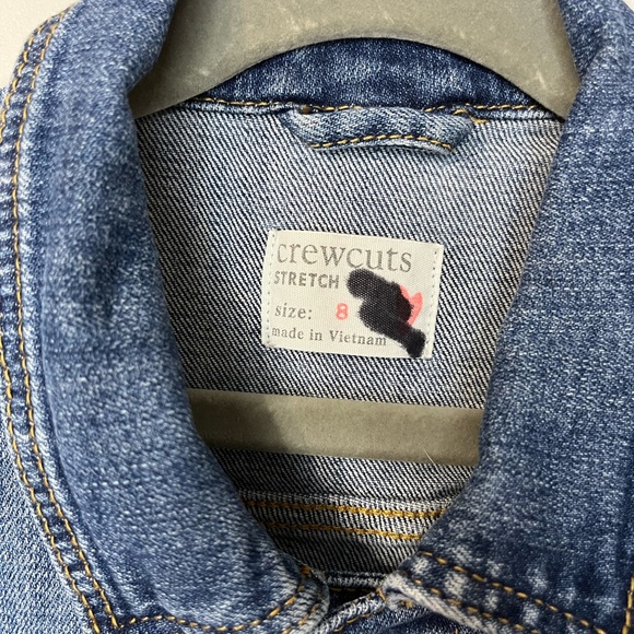 Crewcuts denim jacket with stretch size 8 medium blue wash - Picture 2 of 7